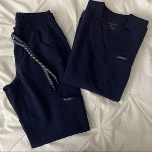 Jaanuu Women’s Navy Blue Scrub Set